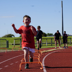 Tamariki running track and field