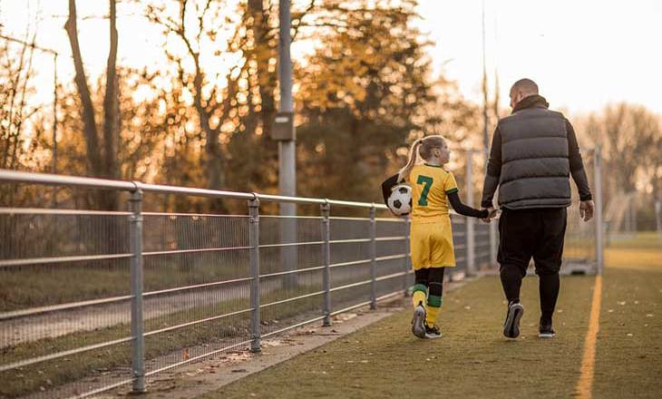 Soccer father sports chaperone