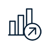 Growth chart icon