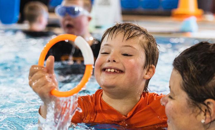 Tamariki in the pool